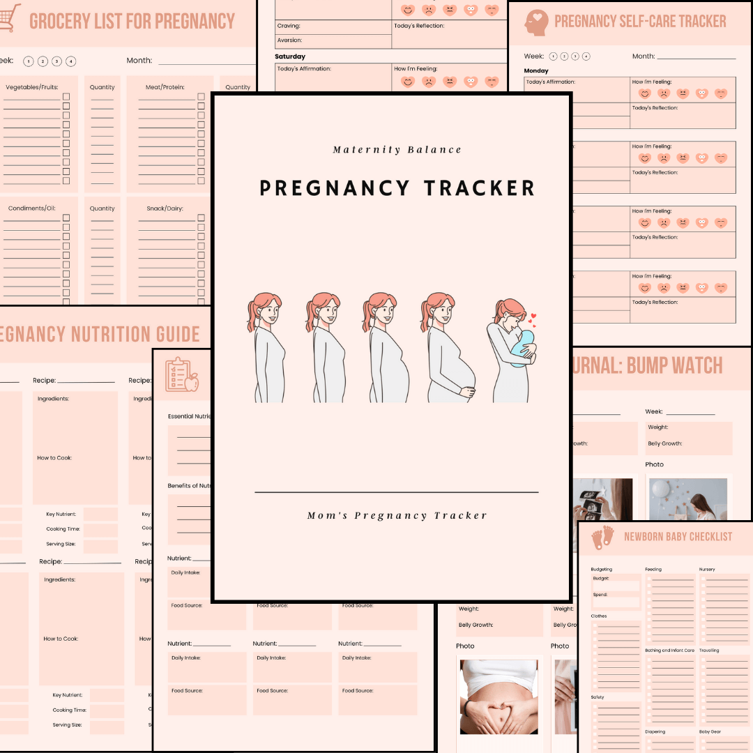 Canva Tools: Pregnancy Trackers & Diaries for New Mom