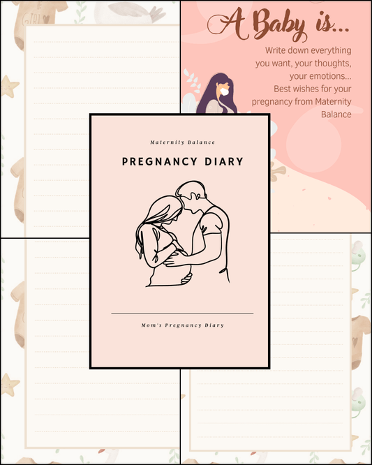 Customizable Canva Pregnancy Diary for New Moms - Capture Every Moment